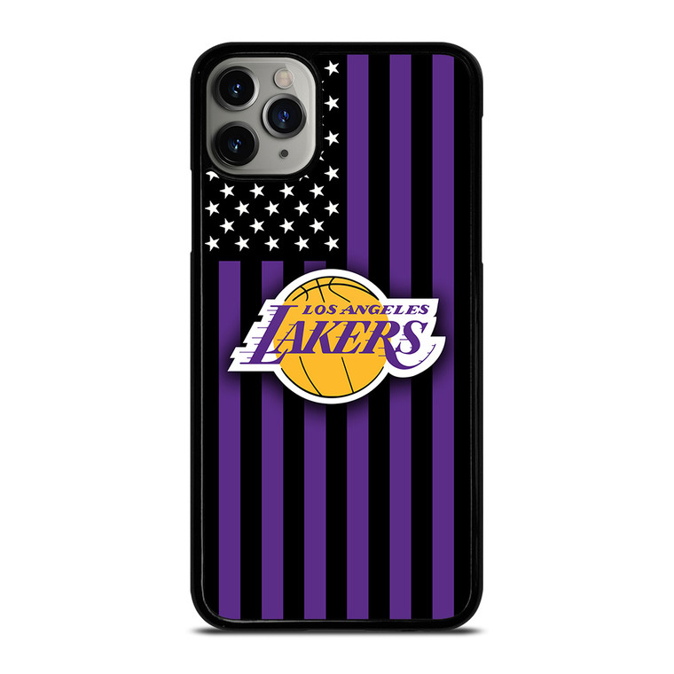 LOS ANGELES LAKERS NBA USA FLAG iPhone 11 Pro Max Case Cover