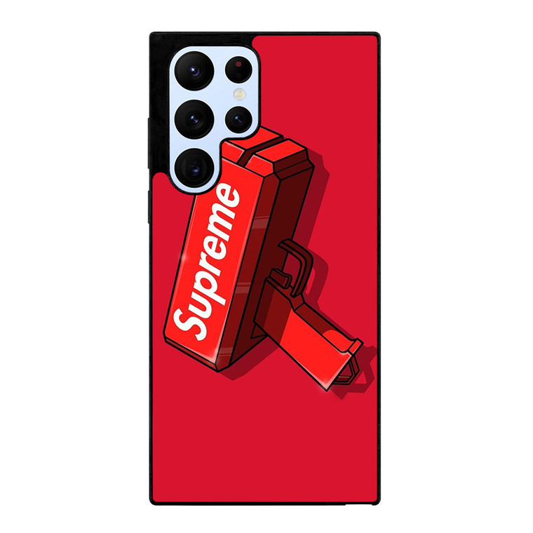SUPREME MONEY GUN Samsung Galaxy S22 Ultra Case Cover