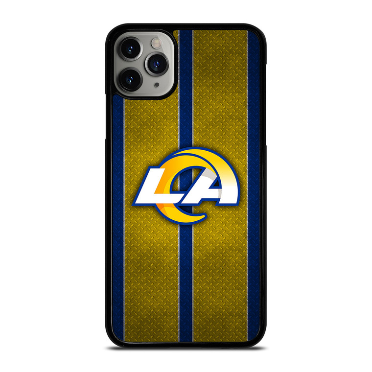 LOS ANGELES RAMS NFL METAL STRIPE iPhone 11 Pro Max Case Cover