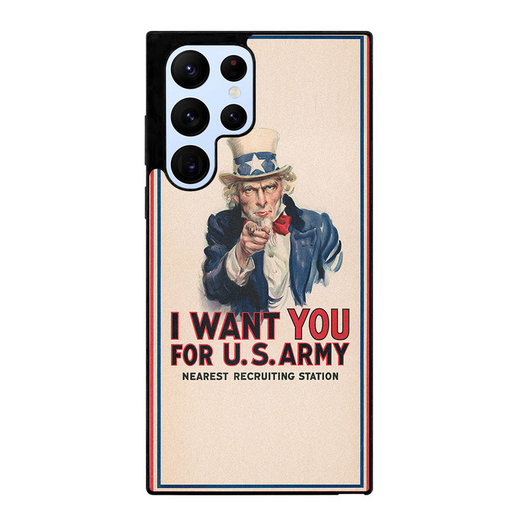 UNCLE SAM UNITED STATES ARMY Samsung Galaxy S22 Ultra Case Cover
