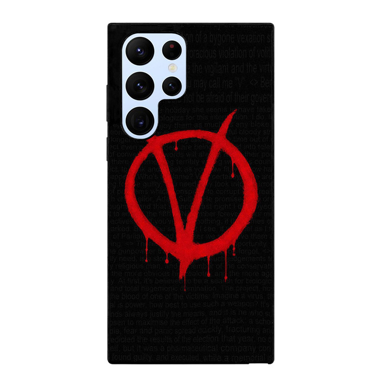 V FOR VENDETTA SYMBOL Samsung Galaxy S22 Ultra Case Cover