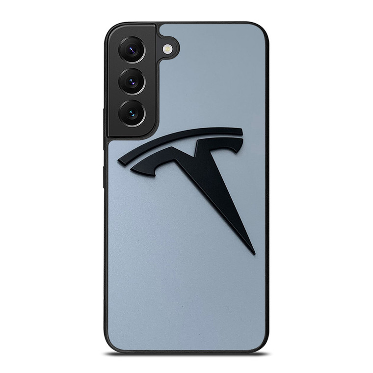 BLACK TESLA CAR LOGO Samsung Galaxy S22 Plus Case Cover