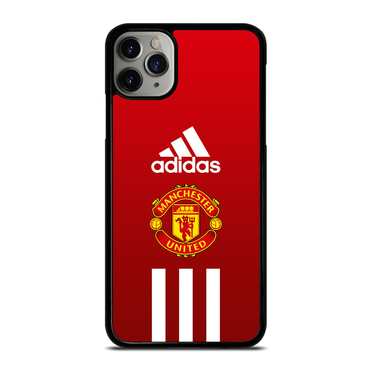 MANCHESTER UNITED FC ADIDAS STRIPES iPhone 11 Pro Max Case Cover