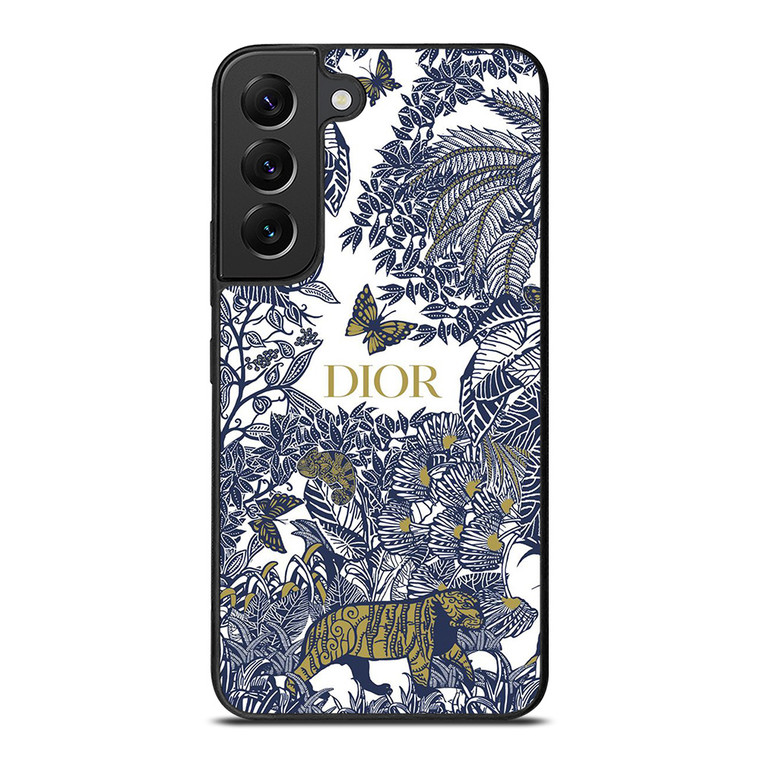 DIOR FLORAL BLUE Samsung Galaxy S22 Plus Case Cover
