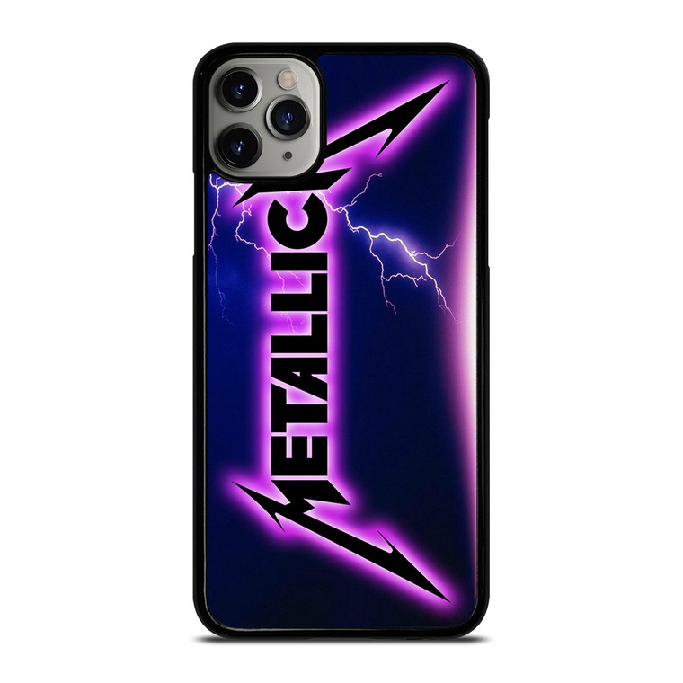 METALLICA ROCK BAND VIOLET LIGHTNING iPhone 11 Pro Max Case Cover