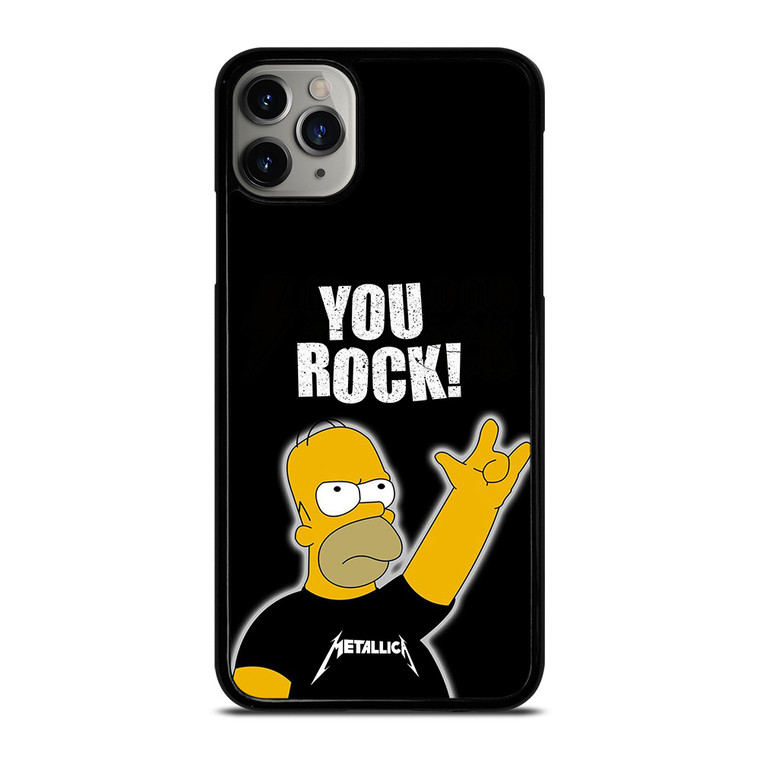 METALLICA ROCK HOMER SIMPSONS iPhone 11 Pro Max Case Cover