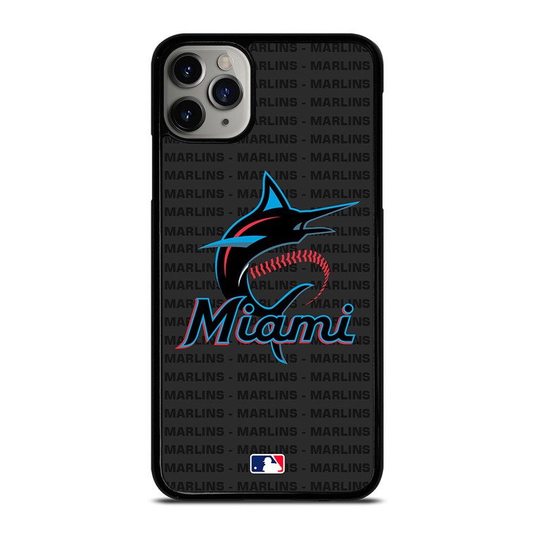 MIAMI MARLINS BASEBALL BLACK iPhone 11 Pro Max Case Cover