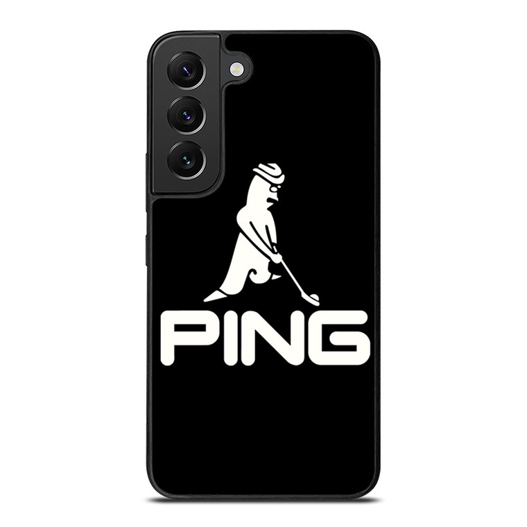 PING GOLF BLACK LOGO Samsung Galaxy S22 Plus Case Cover