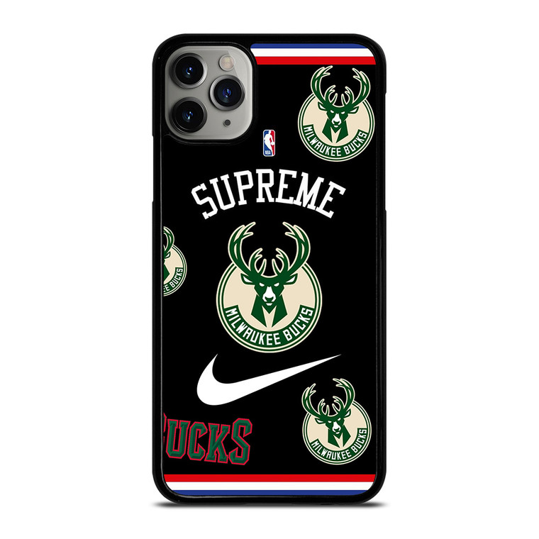 MILWAUKEE BUCKS NBA X SUPREME NIKE iPhone 11 Pro Max Case Cover