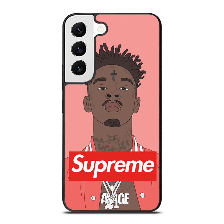 21 SAVAGE PINK SUPREME Samsung Galaxy S22 Case Cover