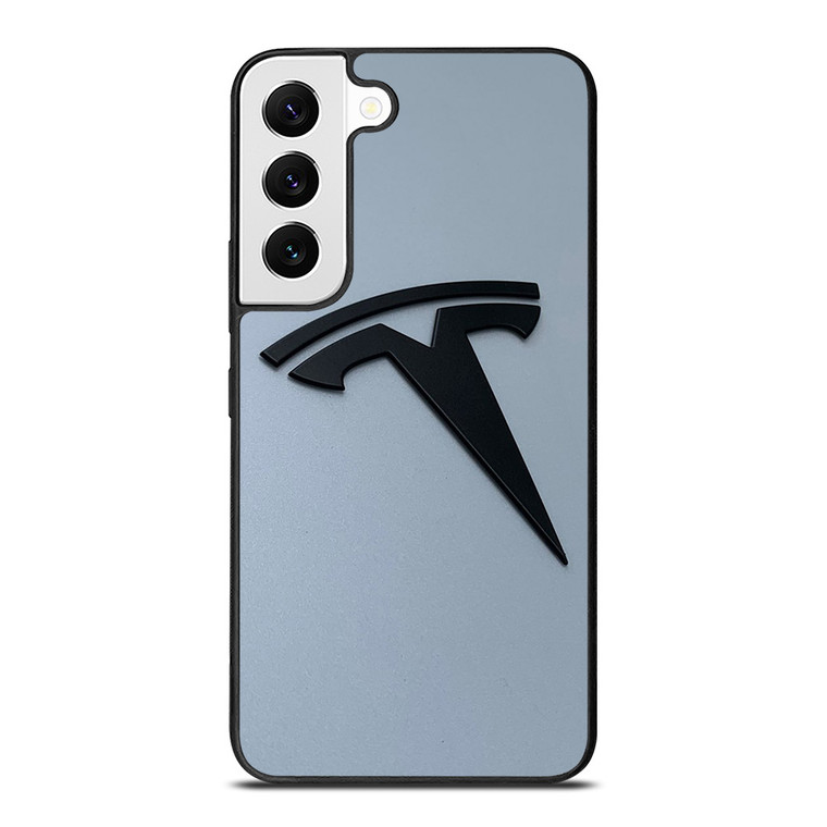 BLACK TESLA CAR LOGO Samsung Galaxy S22 Case Cover