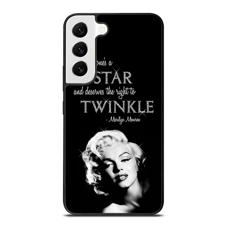 MARILYN MONROE BLACK QUOTES Samsung Galaxy S22 Case Cover