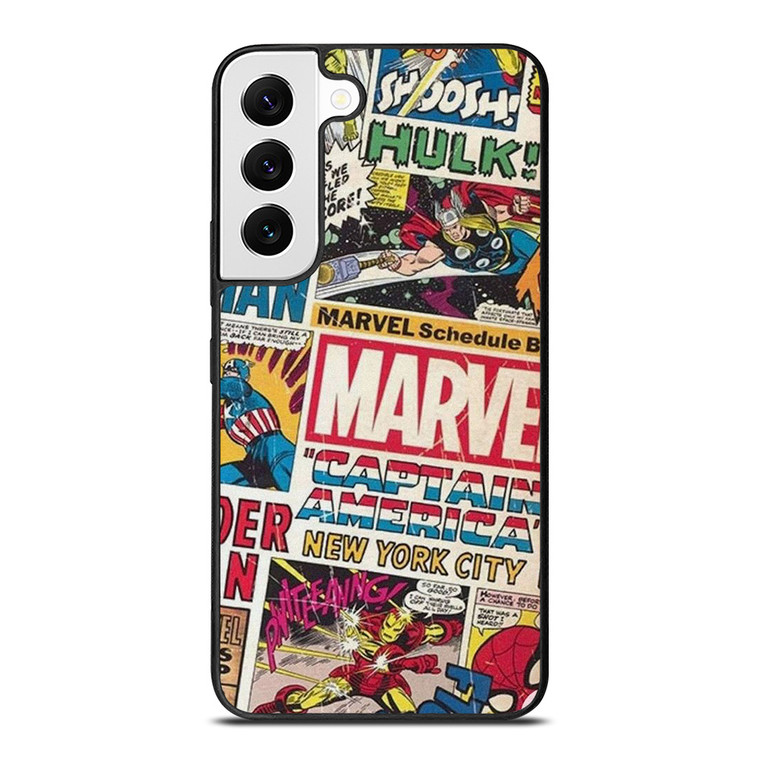 MARVEL COMICS COLLAGE Samsung Galaxy S22 Case Cover MARVEL COMICS COLLAGE Samsung Galaxy S22 Case Cover