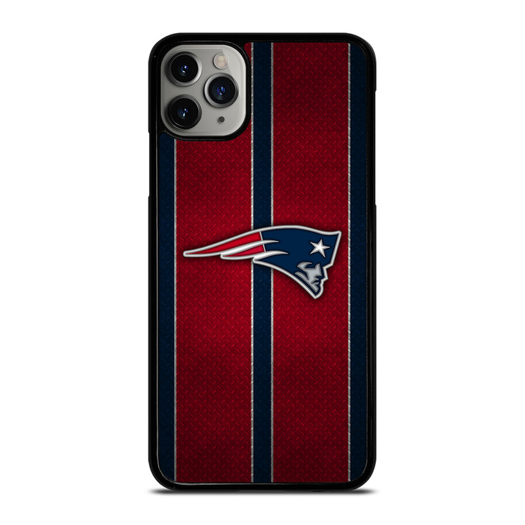 NEW ENGLAND PATRIOTS NFL METAL STRIPE iPhone 11 Pro Max Case Cover