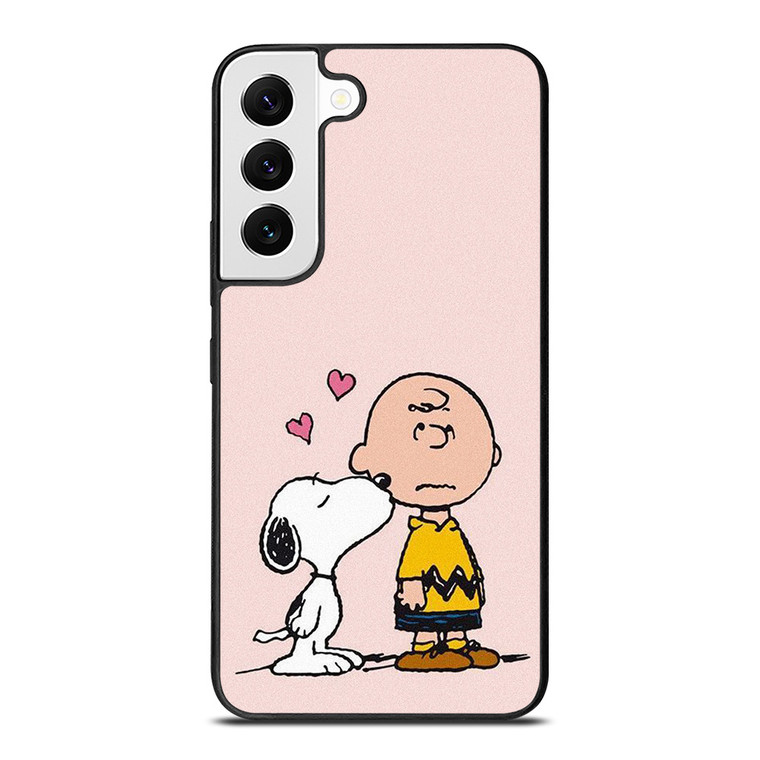 SNOOPY CHARLIE BROWN LOVE Samsung Galaxy S22 Case Cover