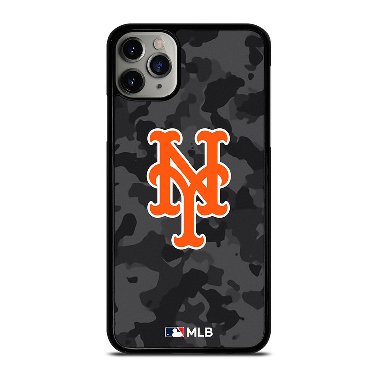 NEW YORK METS BASEBALL BLACK CAMO iPhone 11 Pro Max Case Cover