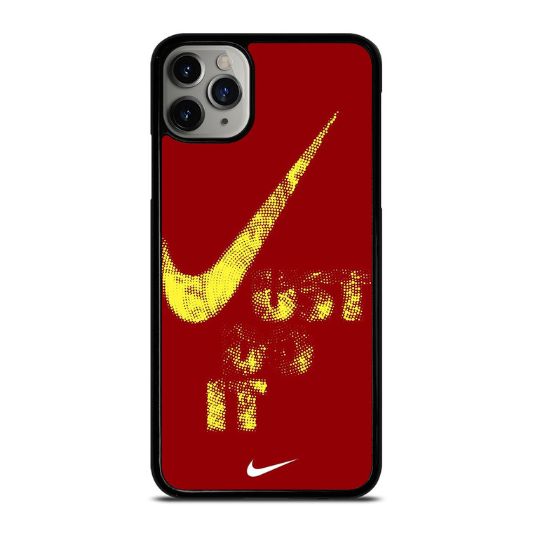 NIKE JUST DO IT RED HALFTONE iPhone 11 Pro Max Case Cover