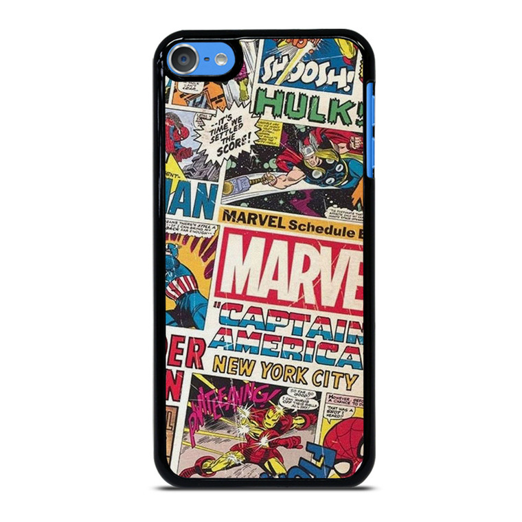 MARVEL COMICS COLLAGE iPod Touch 7 Case Cover