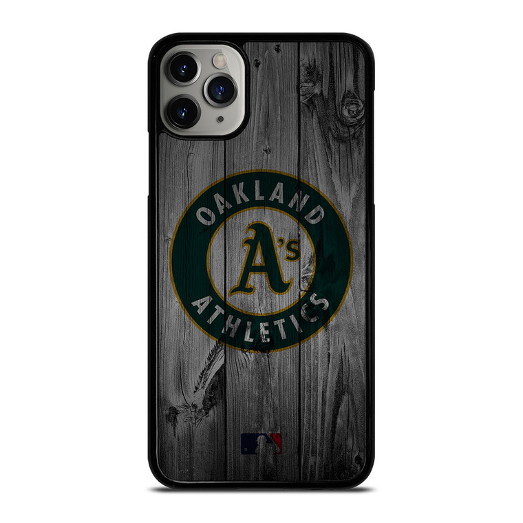 OAKLAND ATHLETICS BASEBALL MLB WOOD LOGO iPhone 11 Pro Max Case Cover