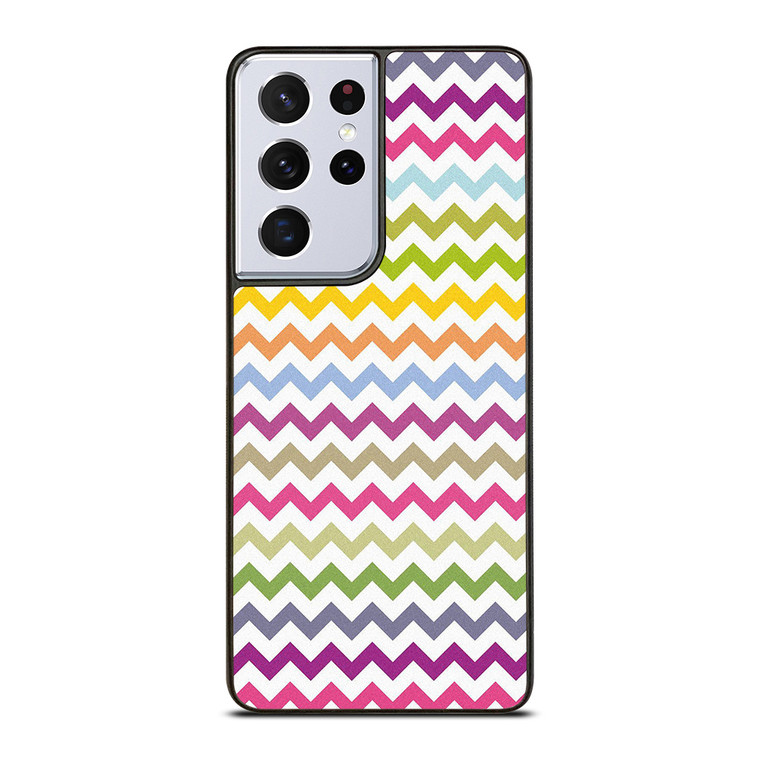CUTE CHEVRON COLORFUL Samsung Galaxy S21 Ultra Case Cover
