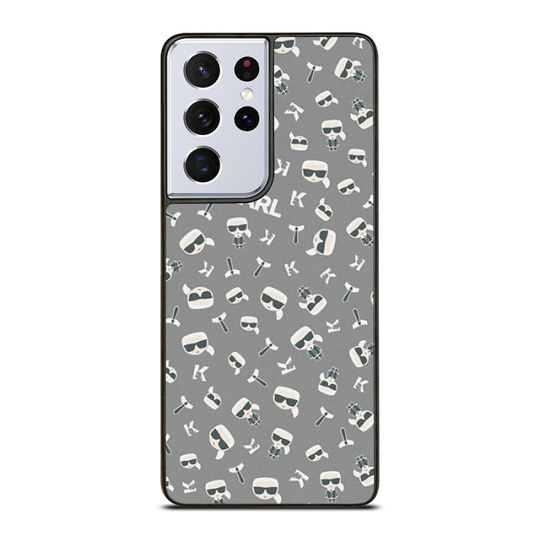 KARL LAGERFIELD PATTERN Samsung Galaxy S21 Ultra Case Cover