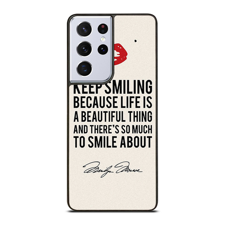 MARILYN MONROE QUOTES Samsung Galaxy S21 Ultra Case Cover