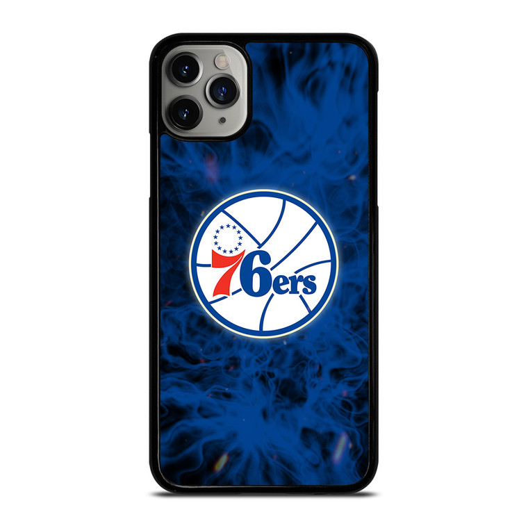 PHILADELPHIA 76ERS BASKETBALL NBA FIRE iPhone 11 Pro Max Case Cover