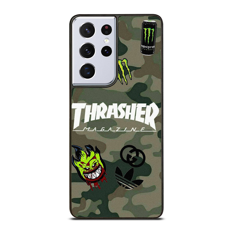 THRASHER SKATEBOARD CAMO COLLAGE Samsung Galaxy S21 Ultra Case Cover