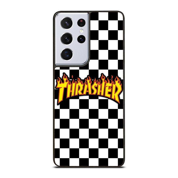 THRASHER SKATEBOARD CHECKERBOARD Samsung Galaxy S21 Ultra Case Cover