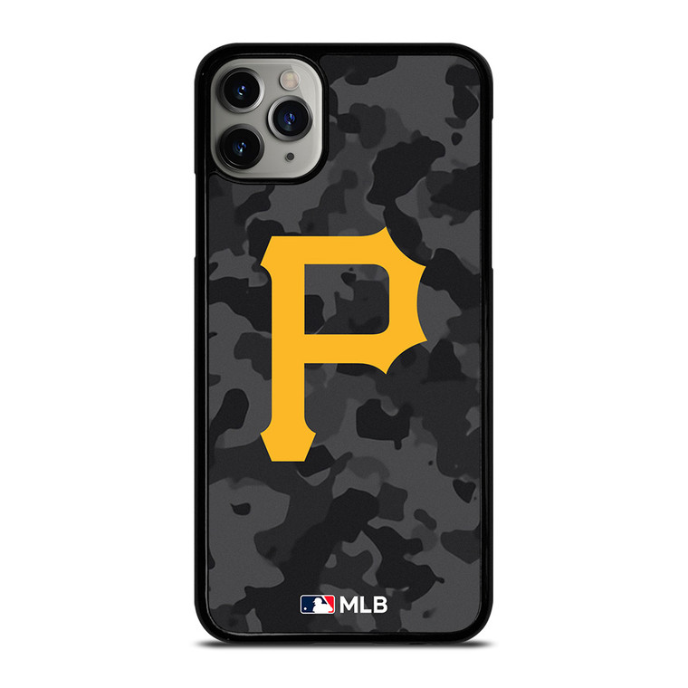 PITTSBURGH PIRATES BASEBALL BLACK CAMO iPhone 11 Pro Max Case Cover