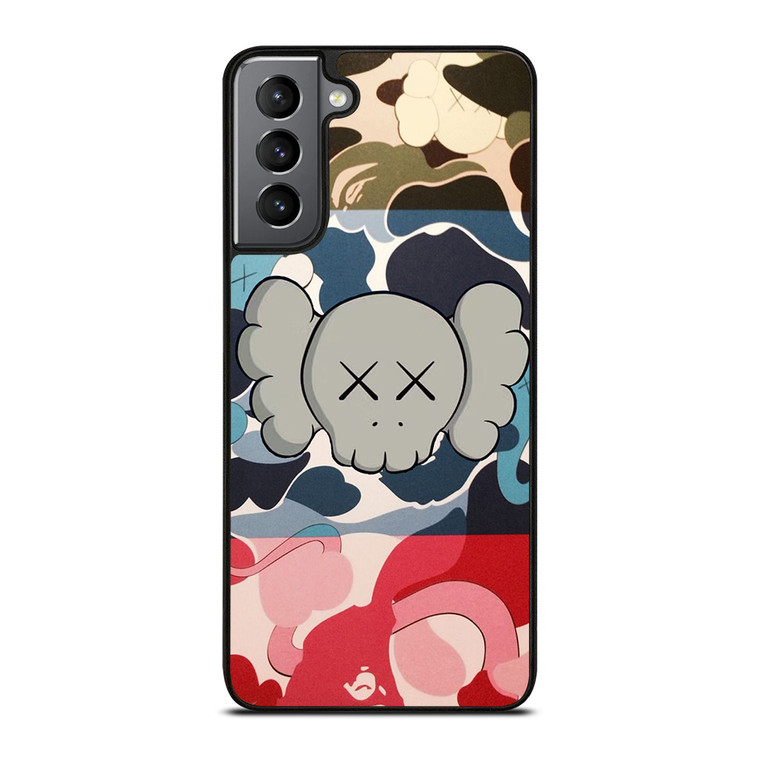 BAPE CAMO KAWS Samsung Galaxy S21 Plus Case Cover BAPE CAMO KAWS Samsung Galaxy S21 Plus Case Cover