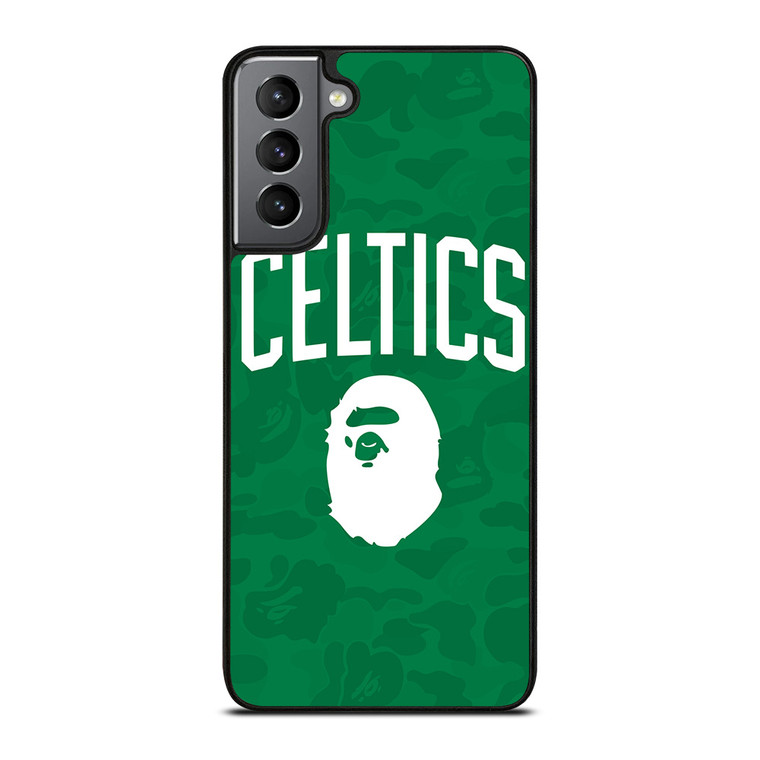 BOSTON CELTICS X BAPE CAMO Samsung Galaxy S21 Plus Case Cover