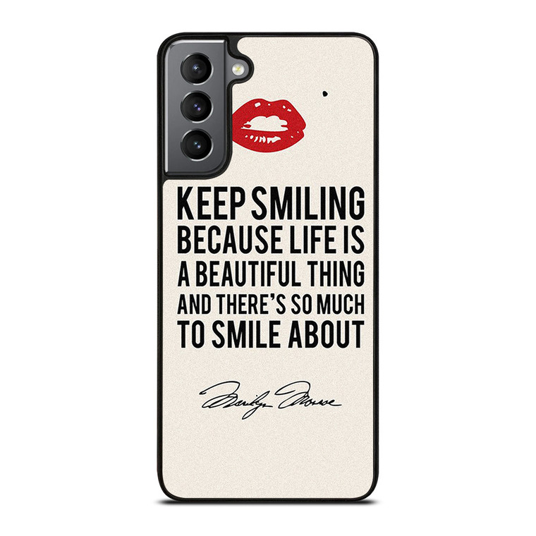 MARILYN MONROE QUOTES Samsung Galaxy S21 Plus Case Cover