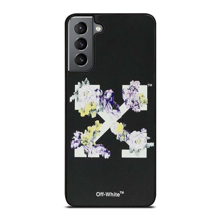OFF WHITE FLORAL LOGO Samsung Galaxy S21 Plus Case Cover