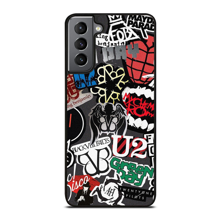 PUNK ROCK BAND COLLAGE Samsung Galaxy S21 Plus Case Cover