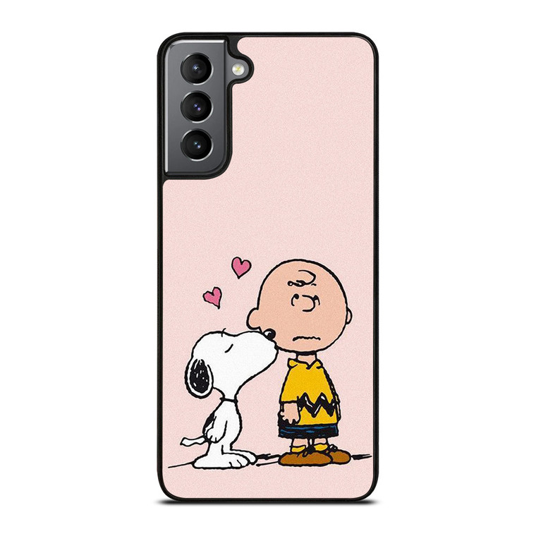 SNOOPY CHARLIE BROWN LOVE Samsung Galaxy S21 Plus Case Cover