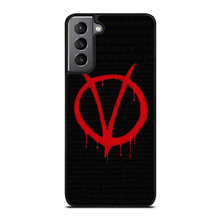 V FOR VENDETTA SYMBOL Samsung Galaxy S21 Plus Case Cover