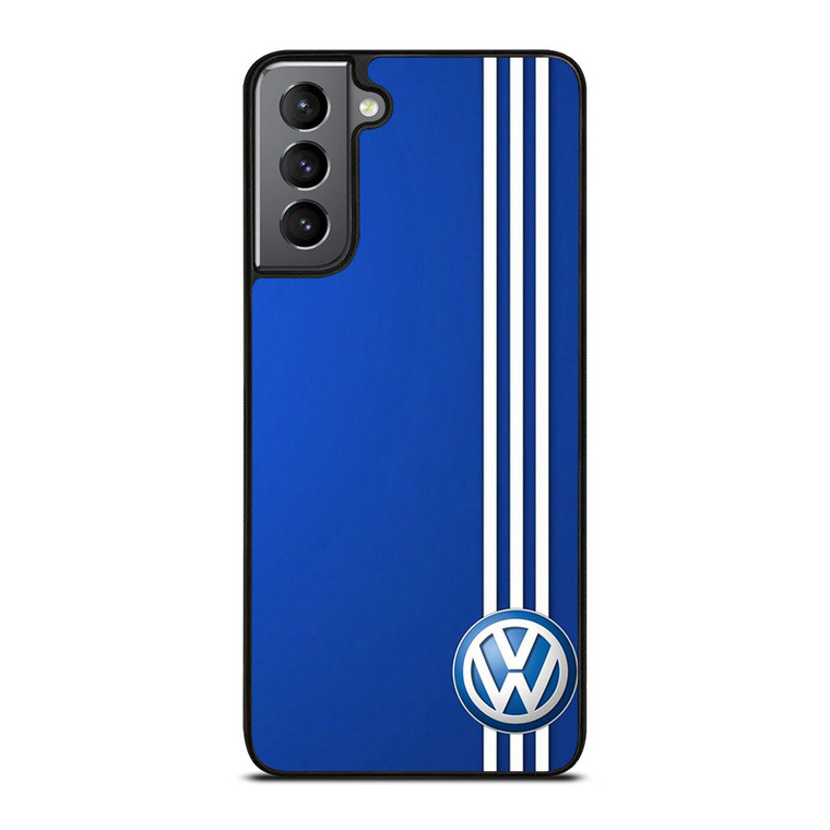 VOLKSWAGEN BLUE STRIPE LOGO Samsung Galaxy S21 Plus Case Cover