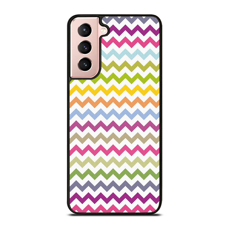 CUTE CHEVRON COLORFUL Samsung Galaxy S21 Case Cover