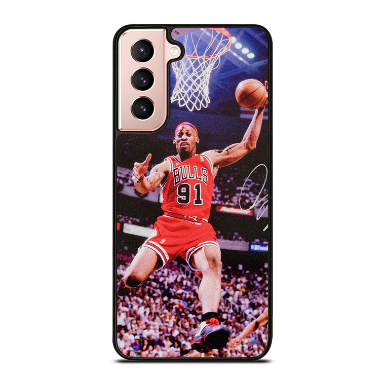 DENNIS RODMAN CHICAGO BULLS NBA Samsung Galaxy S21 Case Cover