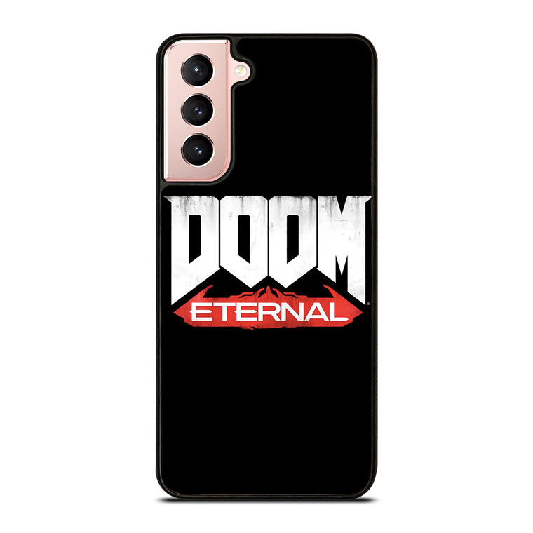 DOOM ETERNAL GAMES LOGO BLACK Samsung Galaxy S21 Case Cover
