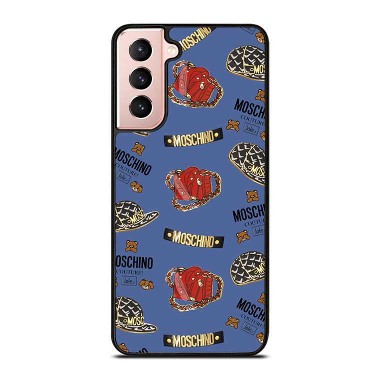 MOSCHINO BEAR COUTURE PATTERN Samsung Galaxy S21 Case Cover