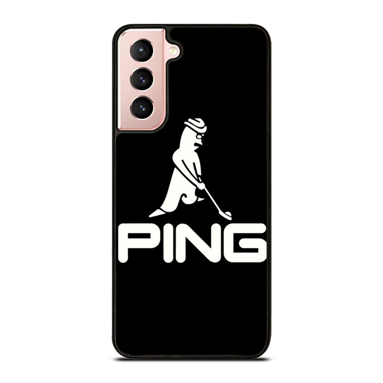 PING GOLF BLACK LOGO Samsung Galaxy S21 Case Cover