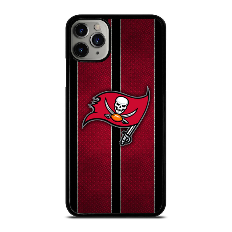 TAMPA BAY BUCCANEERS NFL METAL STRIPE iPhone 11 Pro Max Case Cover