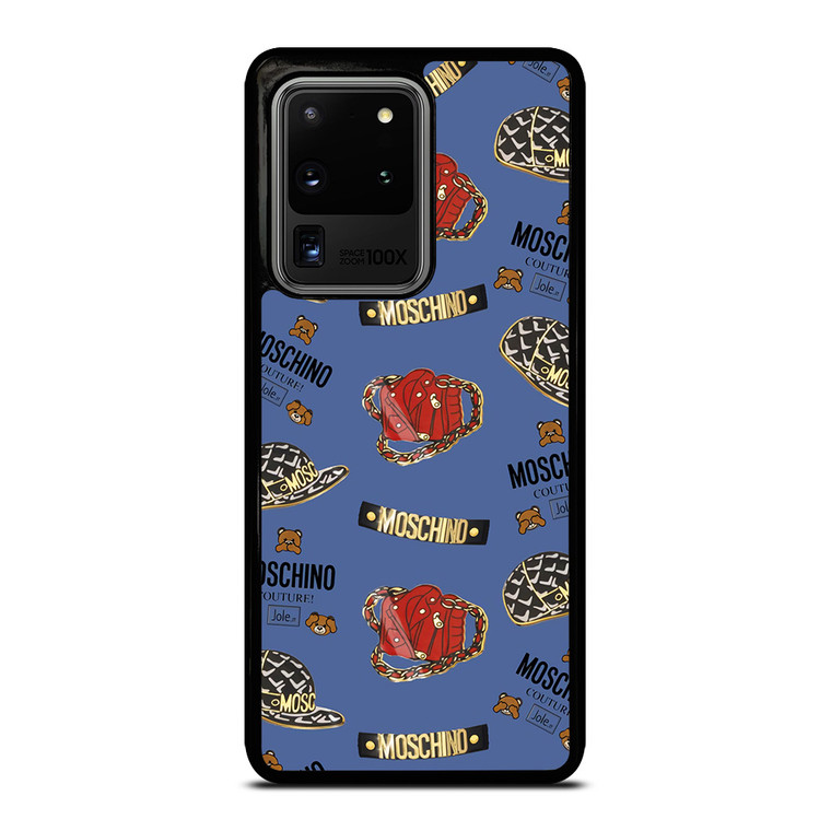 MOSCHINO BEAR COUTURE PATTERN Samsung Galaxy S20 Ultra Case Cover