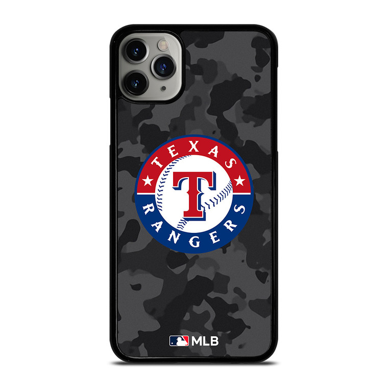 TEXAS RANGERS BASEBALL BLACK CAMO iPhone 11 Pro Max Case Cover