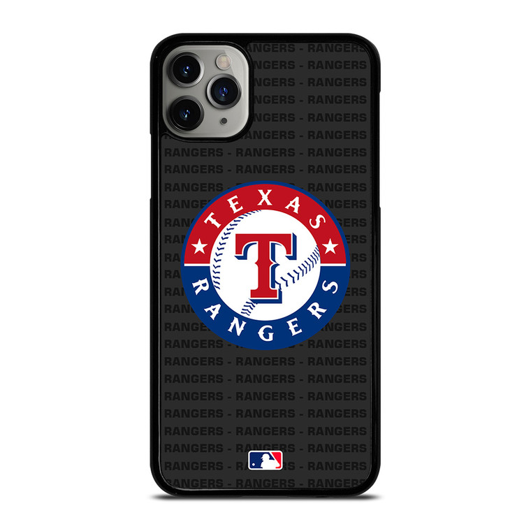 TEXAS RANGERS BASEBALL BLACK iPhone 11 Pro Max Case Cover