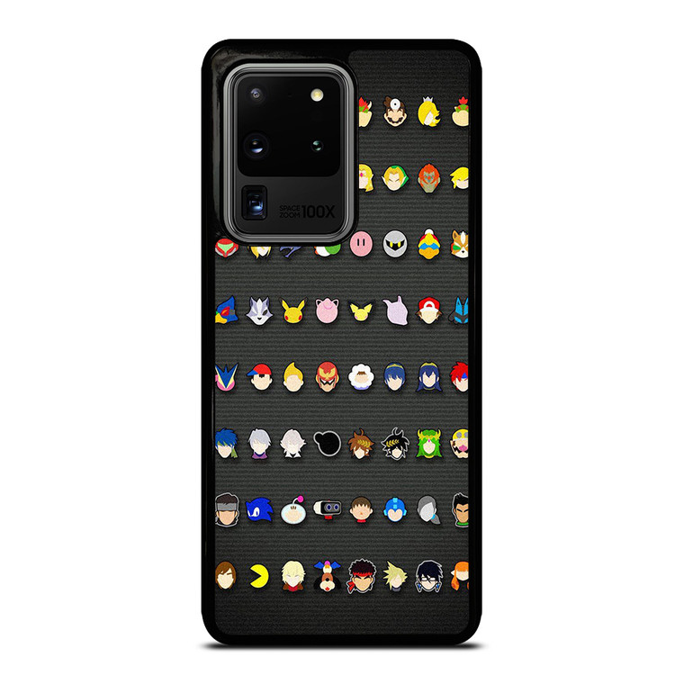 SUPER SMASH BROS ALL ICON Samsung Galaxy S20 Ultra Case Cover