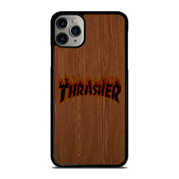 THRASHER SKATEBOARD WOODEN LOGO iPhone 11 Pro Max Case Cover THRASHER SKATEBOARD WOODEN LOGO iPhone 11 Pro Max Case Cover