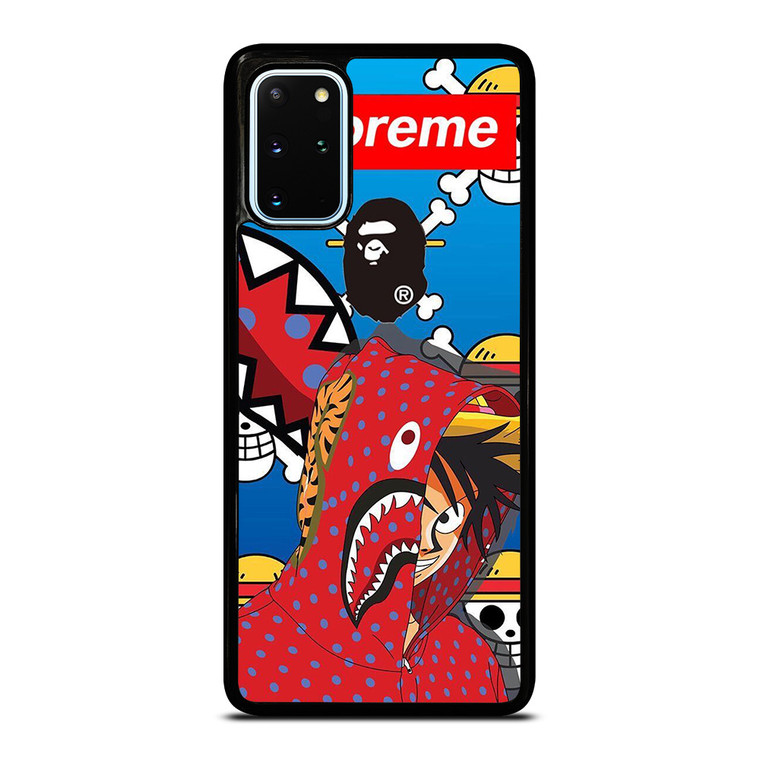 LUFFY ONE PIECE SUPREME BAPE Samsung Galaxy S20 Plus Case Cover